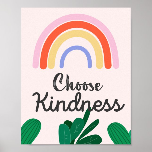 choose kindness. Lettering phrase, Poster (Front)