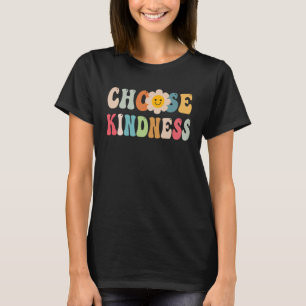 Choose Kindness Retro Groovy Daisy Be Kind Inspira T-Shirt