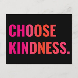 Choose Kindness Sunset Postcard