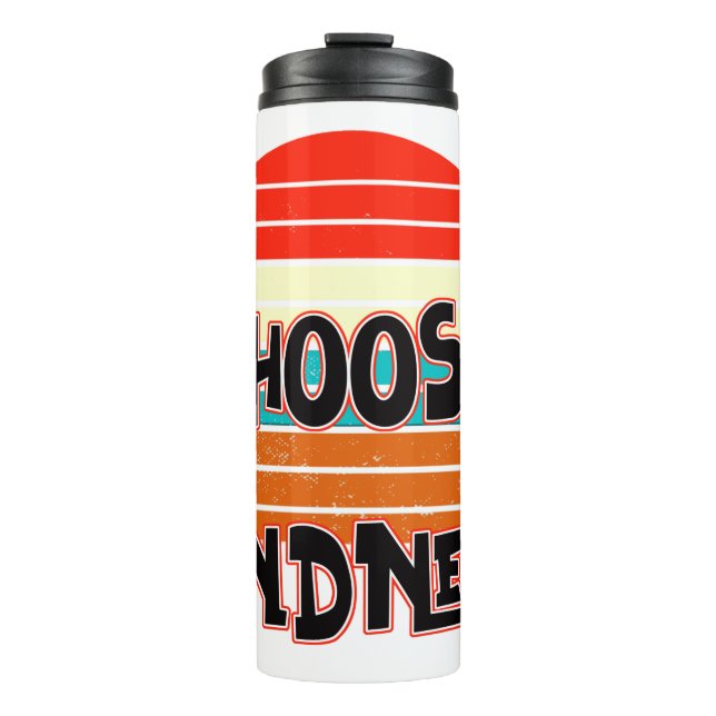 Choose Kindness - Sunset red blue orange yellow Thermal Tumbler (Front)