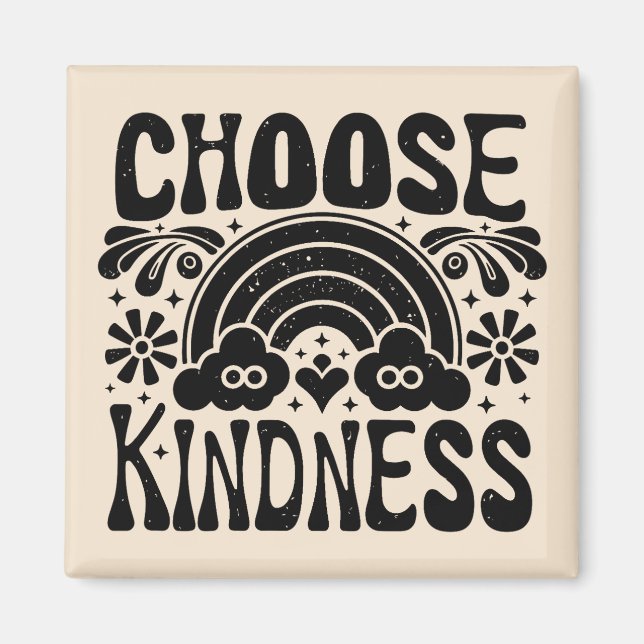 Choose kindness vintage magnet (Front)