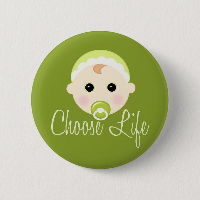 Choose Life 6 Cm Round Badge (Front)