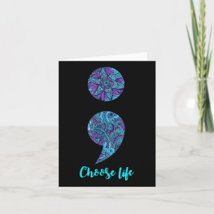 Choose Life Suicide Prevention Awareness Month Card