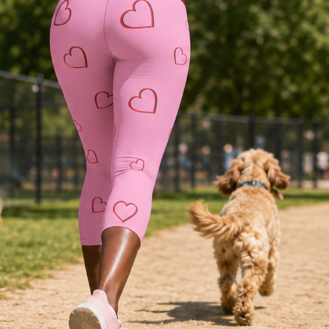 “CHOOSE LOVE" - PERSONALIZE HIGH-WAISTED CAPRI LEGGINGS (Our Leggings: "CHOOSE LOVE"; Personalize with Your Own Text
)