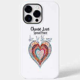 Choose Love Spread Peace iPhone 14 Pro Max Case