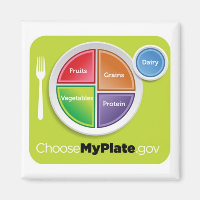 Choose My Plate Magnet (Front)