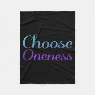 Choose Oneness Prevention Artwork Fleece Blanket
