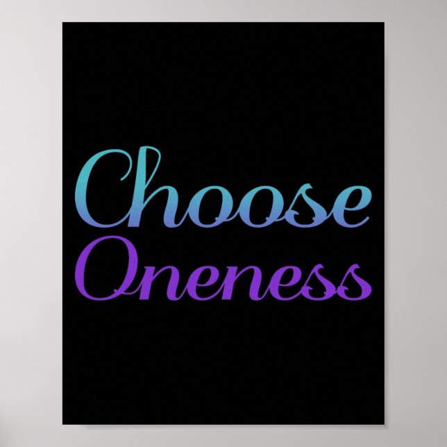 Choose Oneness Prevention Awareness Design Poster (Front)