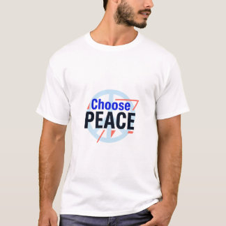 Choose Peace Bold Typography with Minimal Peace Sy T-Shirt