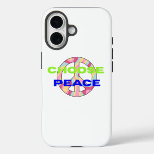Choose Peace Minimal Typography Phone Case