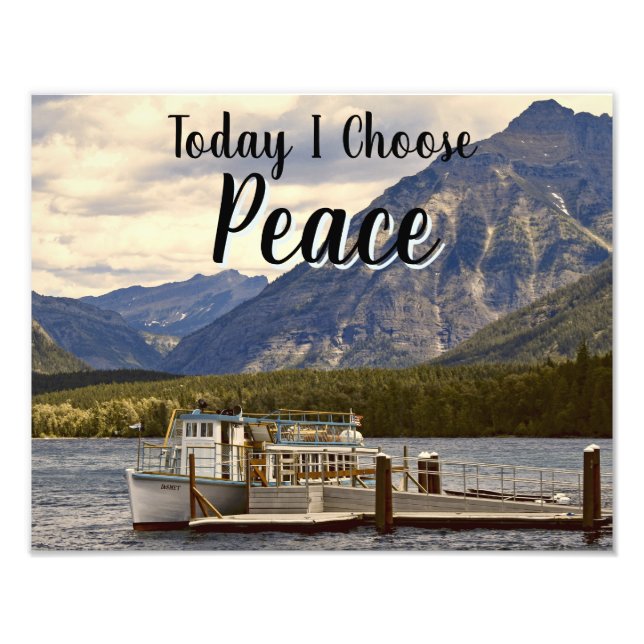 Choose Peace Photo Enlargement Print (Front)
