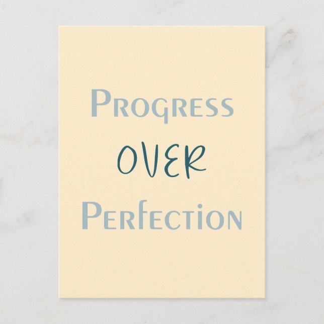Choose Progress Every Time With Purposeful Message Postcard (Front)