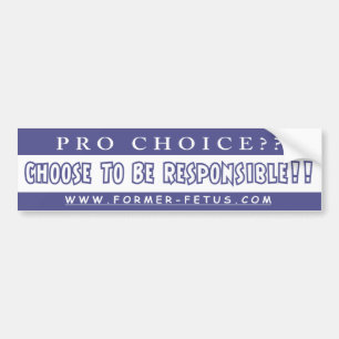 Choose Responsibility Bumper Sticker
