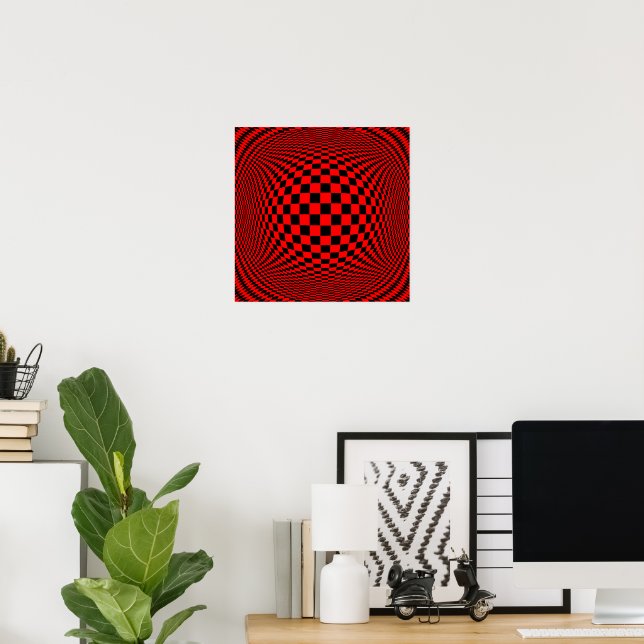 Choose the Background colour Op Art Poster (Home Office)