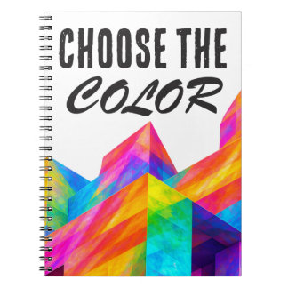 Choose the colour notebook