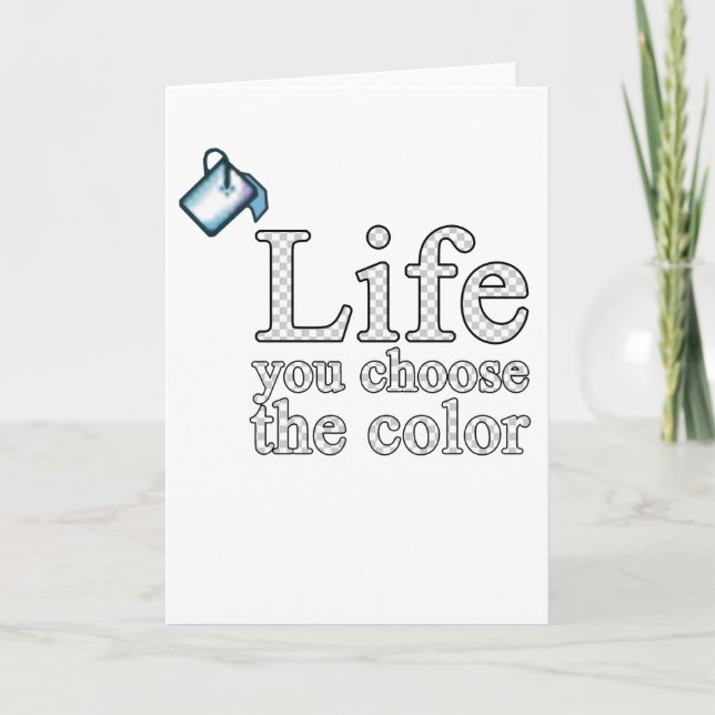 Choose the colour of your life card (Front)