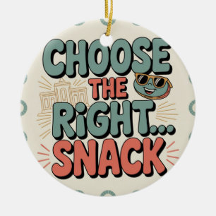 Choose the Right Snack Ceramic Tree Decoration