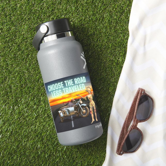 Choose the Road Less Travelled Altered Art Vinyl (HydroFlask Insitu)