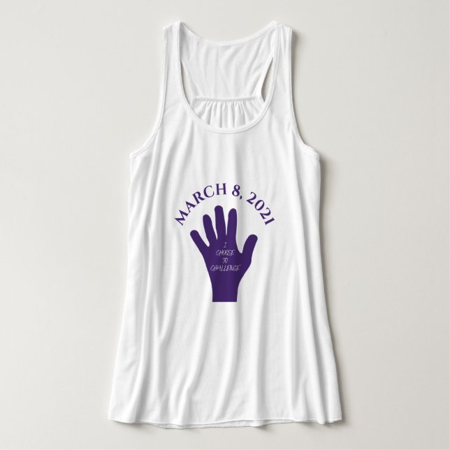 Choose to Challenge March 8 Women's Day 2021 Singlet (Design Front)