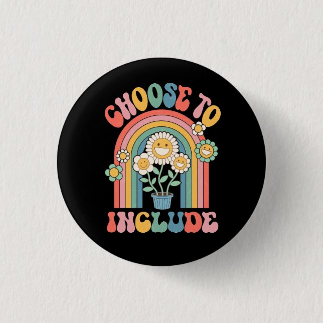 Choose To Include For Autism Teacher Special Educa 3 Cm Round Badge (Front)