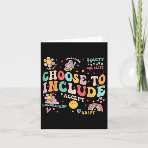 Choose To Include Inclusion S Autism Awareness Tea Card