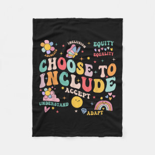 Choose To Include Inclusion S Autism Awareness Tea Fleece Blanket