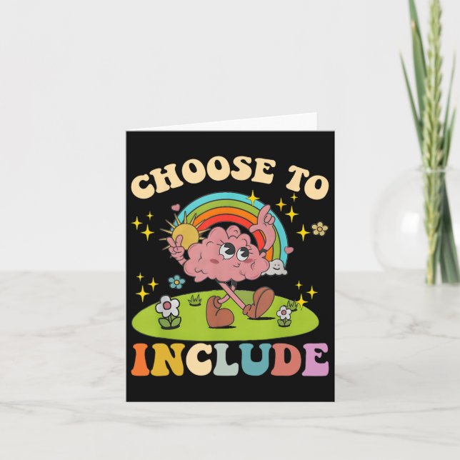 Choose To Include Neurodiversity Autism Teacher Ap Card (Front)