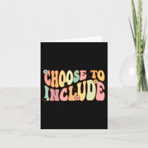 Choose To Include Special Education Teacher Autism Card