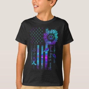Choose To Keep Going Us Flag Suicide Awareness Men T-Shirt