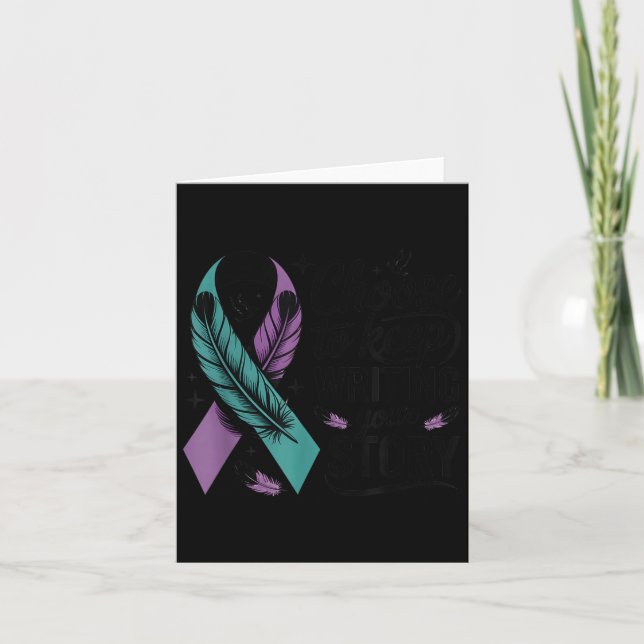 Choose To Keep Writing Your Story Insrational Quot Card (Front)