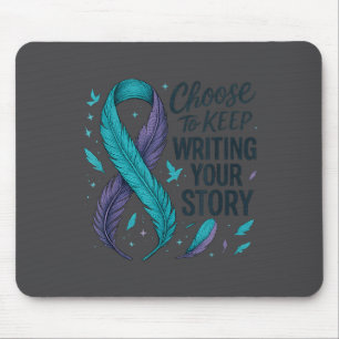 Choose To Keep Writing Your Story Insrational Quot Mouse Pad