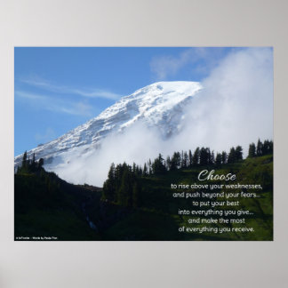 Choose to rise above your weaknesses... poster