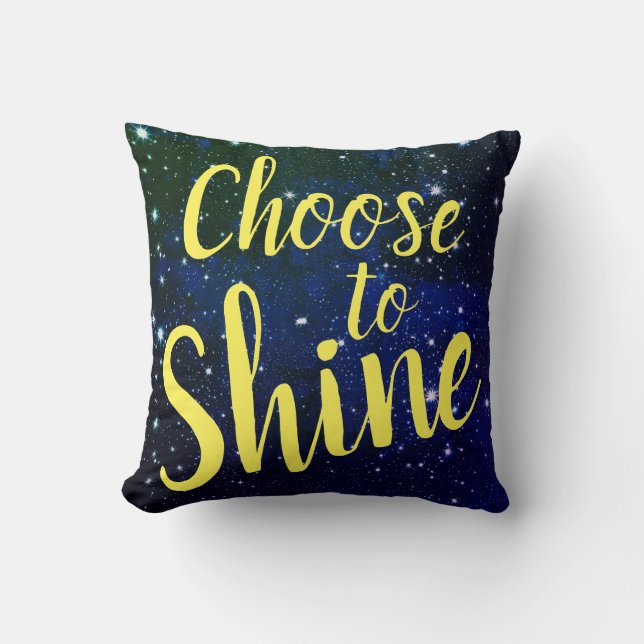 Choose to Shine Stars Cosmos Cushion (Front)