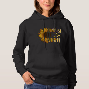 Choose to Shine Sunflower Floral Art Yellow Flower Hoodie