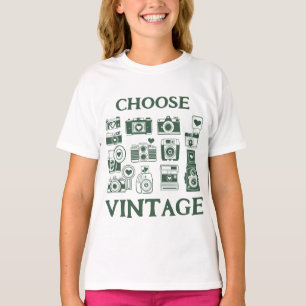 Choose Vintage Retro Camera Collage Kids' T-Shirt