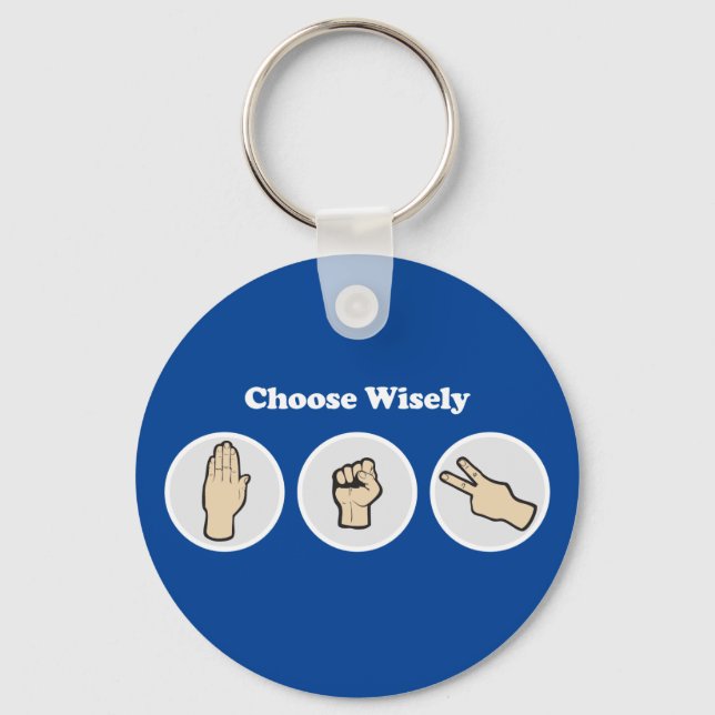 Choose Wisely Key Ring (Front)