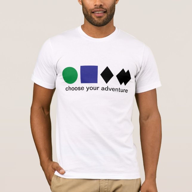 Choose your adventure t-shirt (Front)