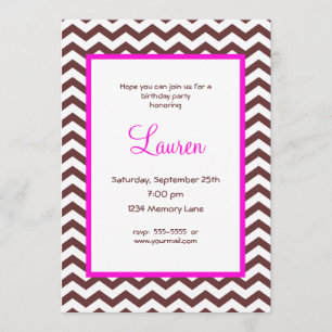 Choose Your Age Personalised Birthday Invitation