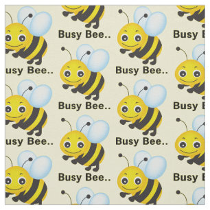 Choose your background colour busy bee fabric