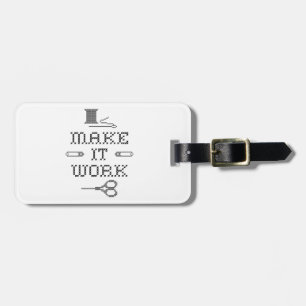Choose Your Background Colour Luggage Tag