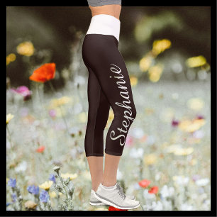 CHOOSE YOUR COLOR custom yoga capri leggings