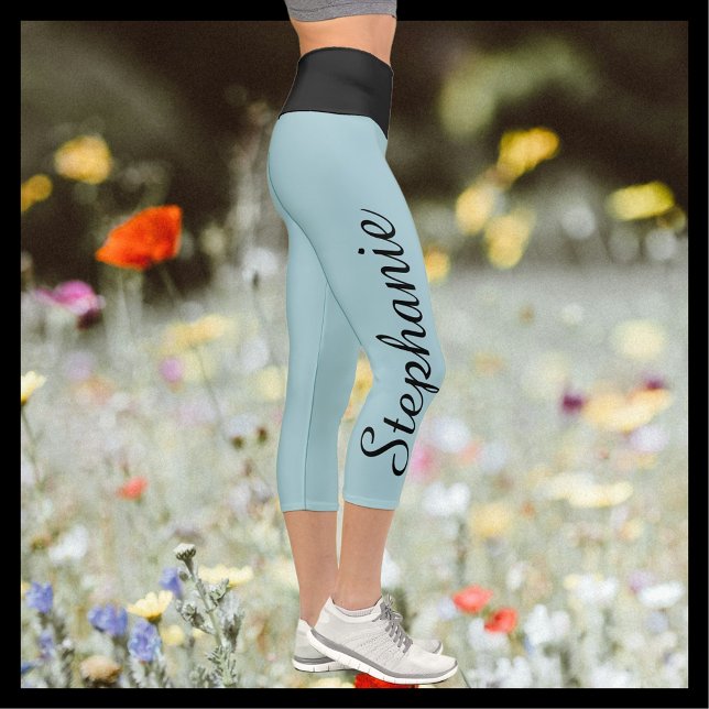 CHOOSE YOUR COLOR custom yoga capri leggings (Creator Uploaded)
