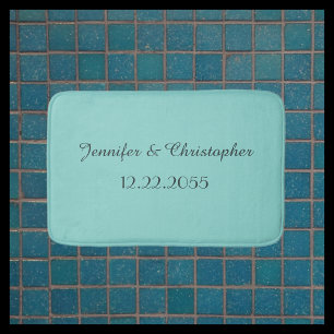 CHOOSE YOUR COLOR Personalised Plush Bath Mat