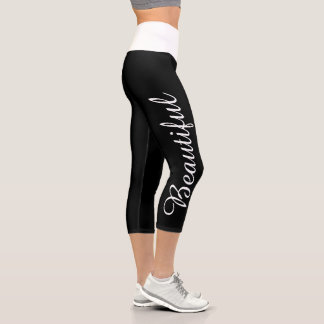 Choose your colour custom yoga name beautiful capri leggings