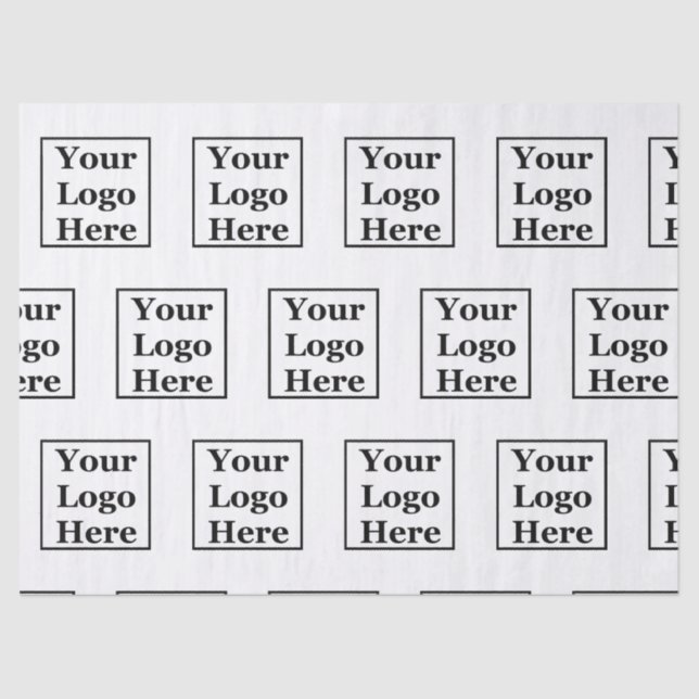 Choose Your Colour for Your Logo Here Tissue Paper (Front)