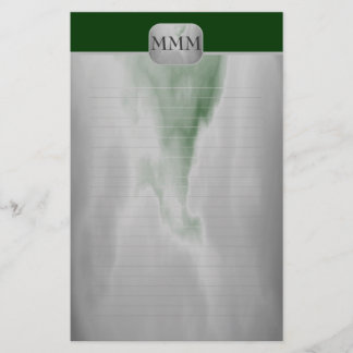 Choose Your Colour Monogram Fine Lined Stationery