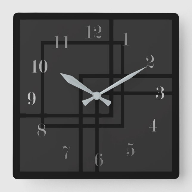 Choose your colour square wall clock (Front)