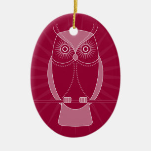 Choose Your Colour Wise Old Owl Ornament