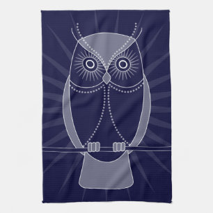 Choose Your Colour Wise Old Owls Kitchen Towel