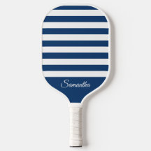 Choose Your Colours Stripes - Navy Blue & White